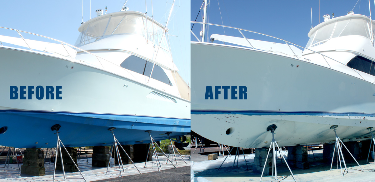 Marine dustless blasting project