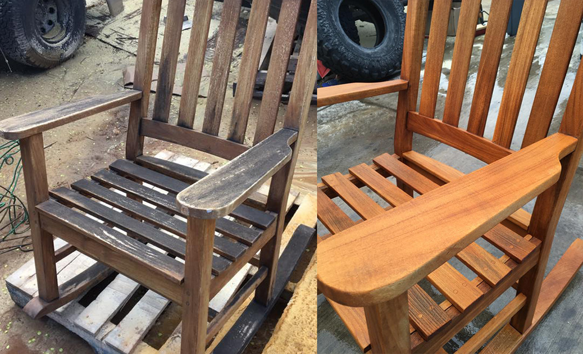 Residential dustless blasting project